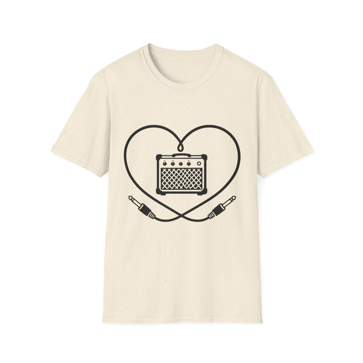 Love Your Amp T-Shirt — Heart Shaped Guitar Cable Tee