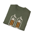 Glowing Tube Amp T-Shirt — Vacuum Tube Tone Tee for Guitarists