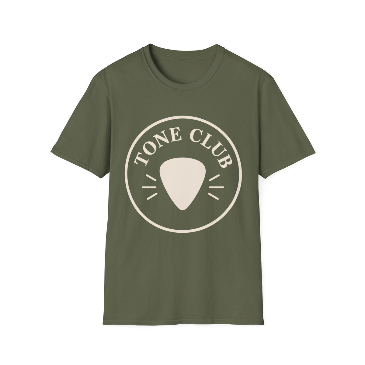 Tone Club T-Shirt — Guitar Pick Emblem Tee for Guitarists