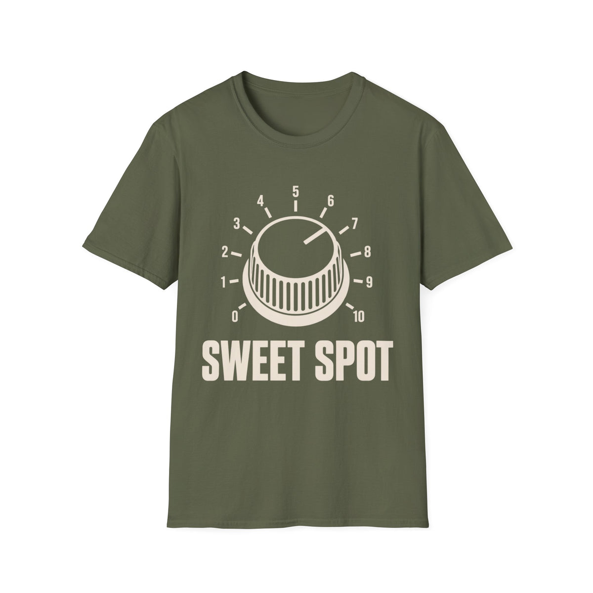 Sweet Spot T-Shirt — Numbered Amp Knob Guitar Tone Tee