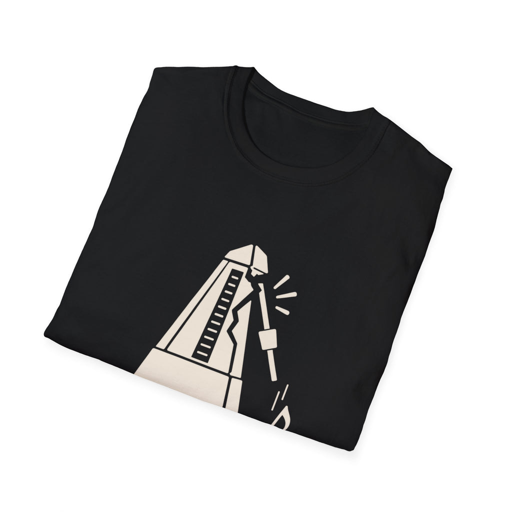 Timing Is A Social Construct T-Shirt — Cracked Metronome Tee