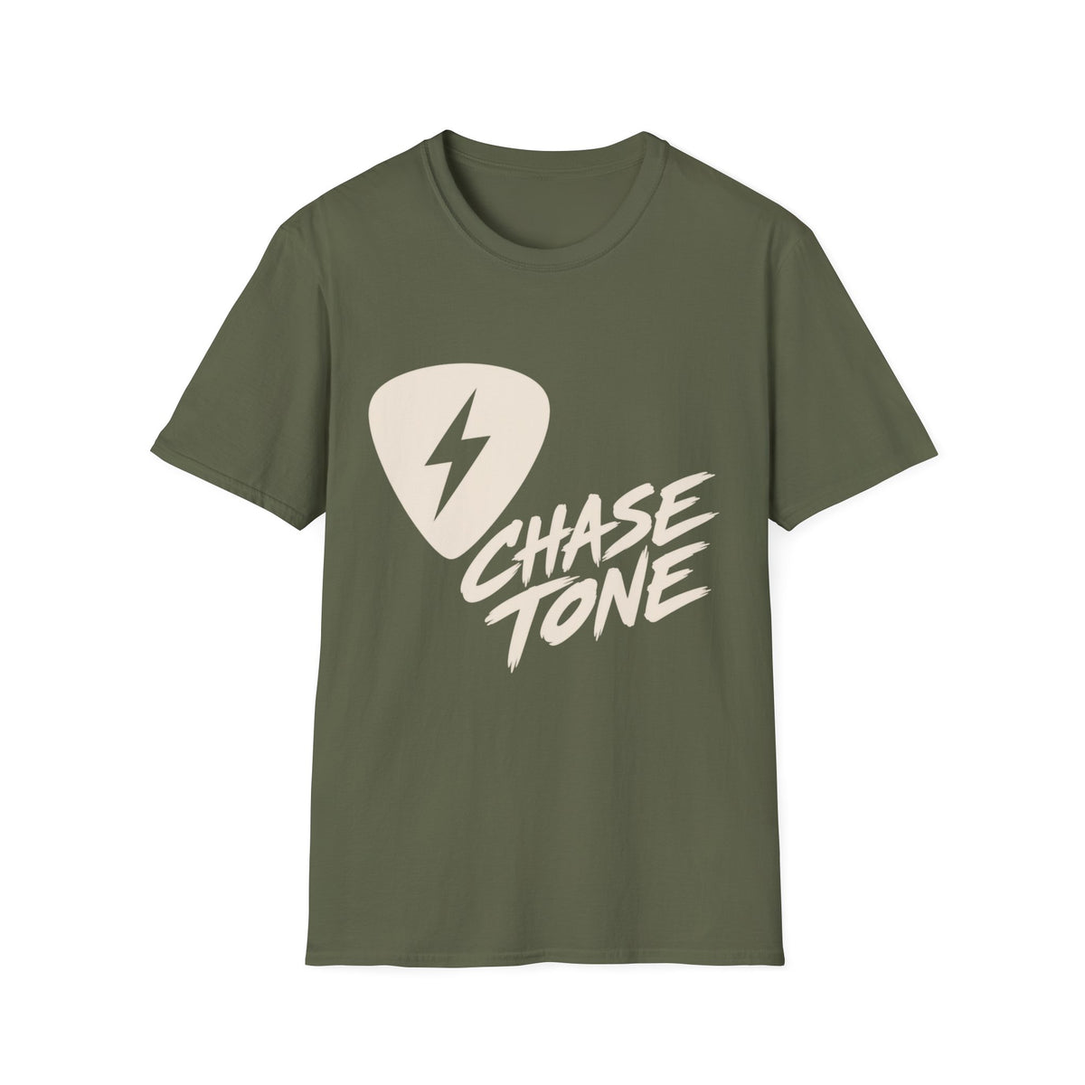 Chase Tone T-Shirt — Lightning Bolt Guitar Pick Tee