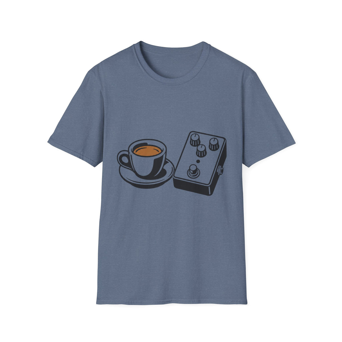 Espresso and Pedal T-Shirt — Coffee Cup Guitar Effects Tee