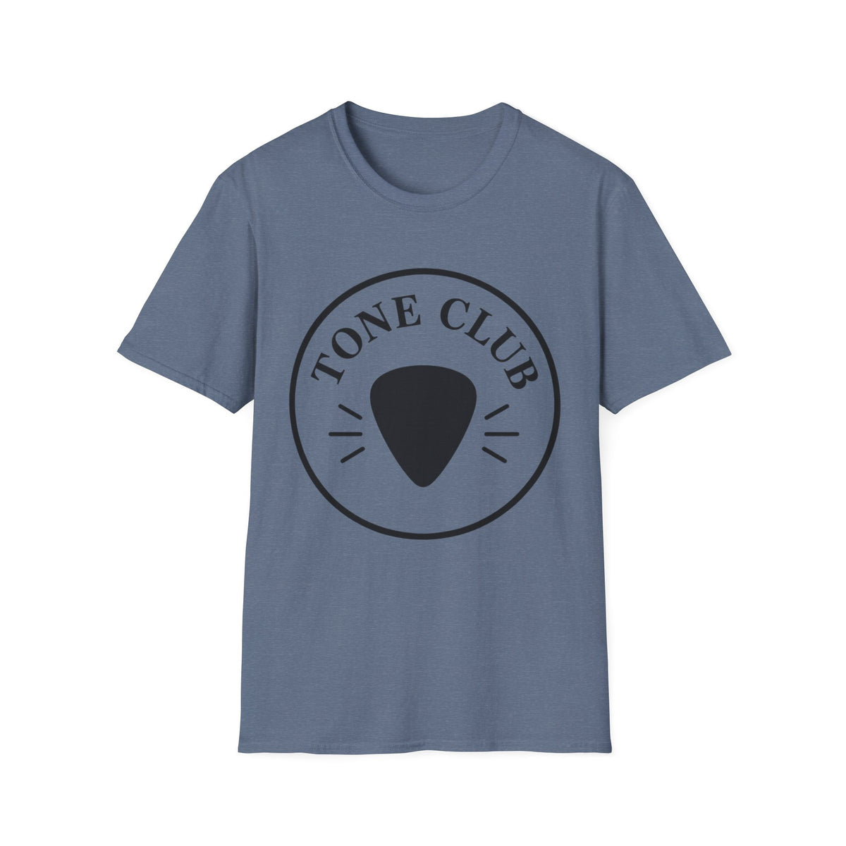 Tone Club T-Shirt — Guitar Pick Emblem Tee for Guitarists
