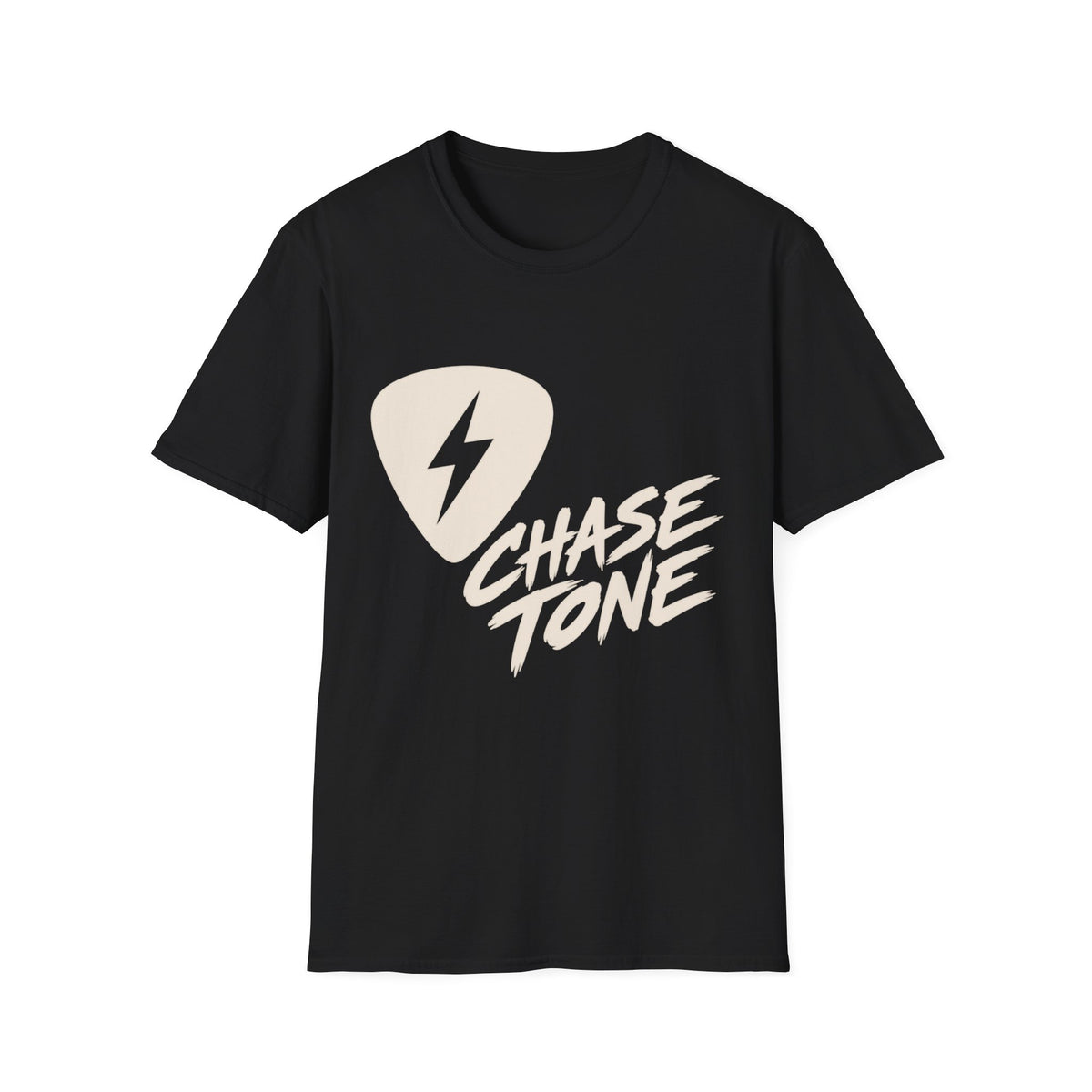 Chase Tone T-Shirt — Lightning Bolt Guitar Pick Tee