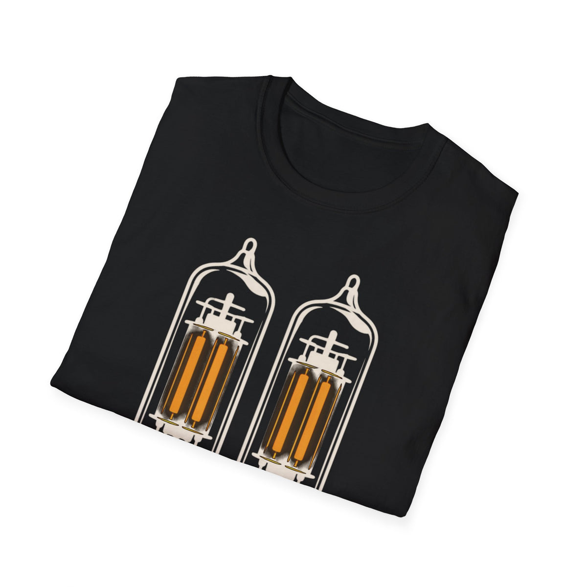 Glowing Tube Amp T-Shirt — Vacuum Tube Tone Tee for Guitarists