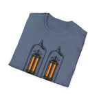 Glowing Tube Amp T-Shirt — Vacuum Tube Tone Tee for Guitarists