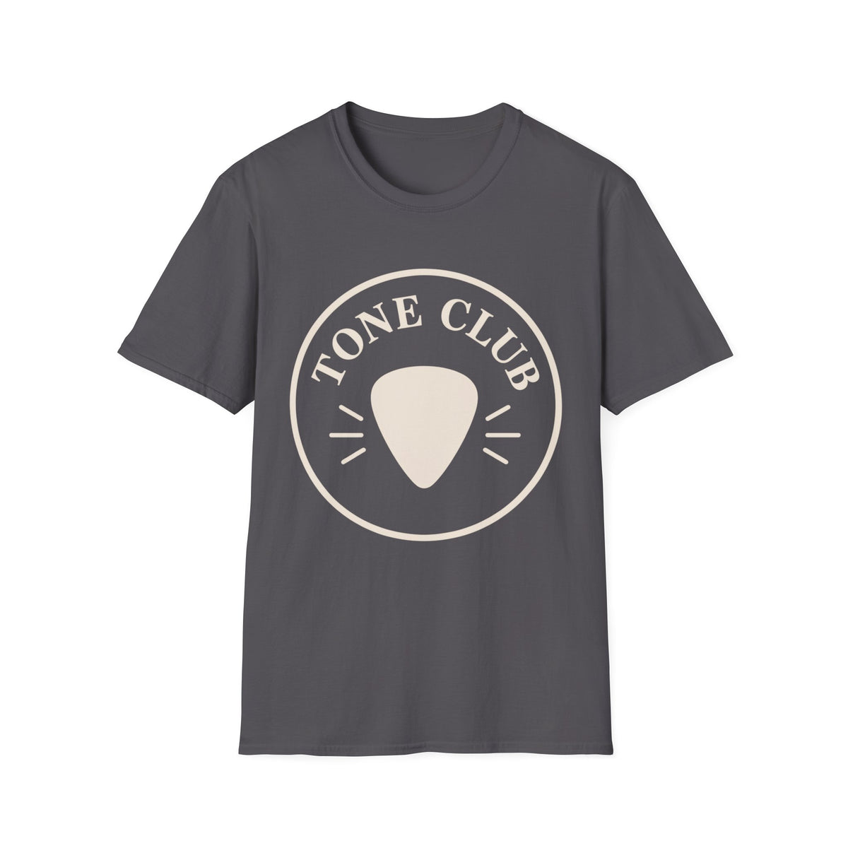 Tone Club T-Shirt — Guitar Pick Emblem Tee for Guitarists