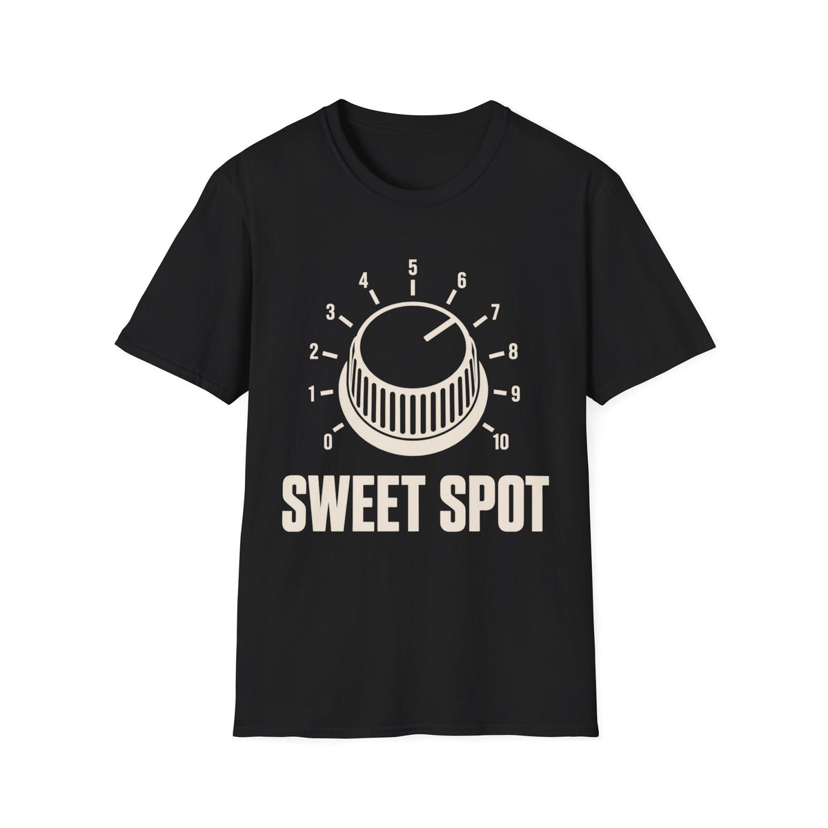 Sweet Spot T-Shirt — Numbered Amp Knob Guitar Tone Tee