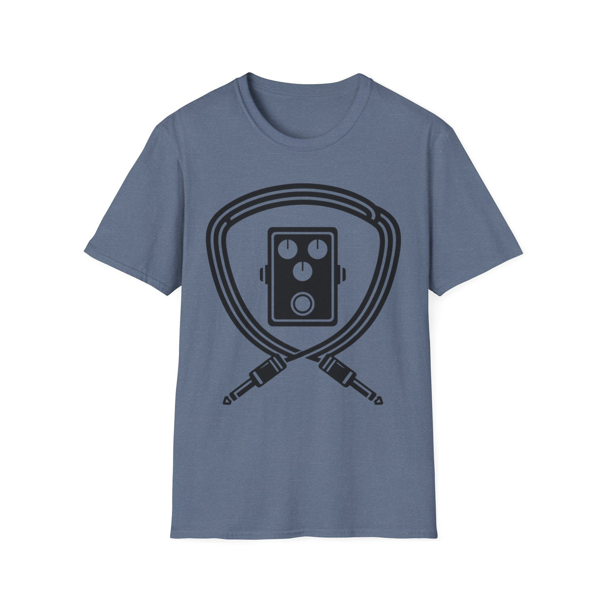 Pedal and Patch Cables T-Shirt — Guitar Pick Shield Tee