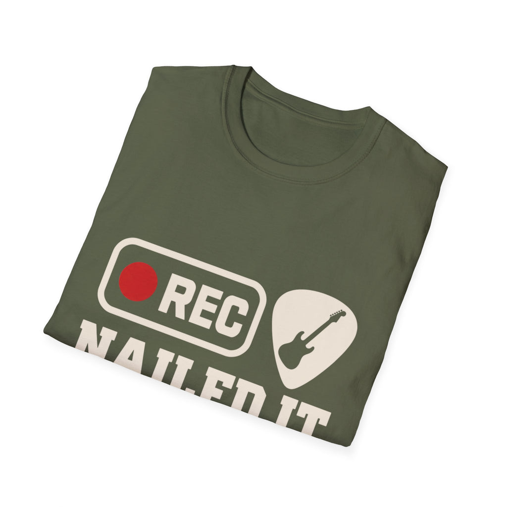 Nailed It On Take 47 T-Shirt — Recording Session Guitar Tee