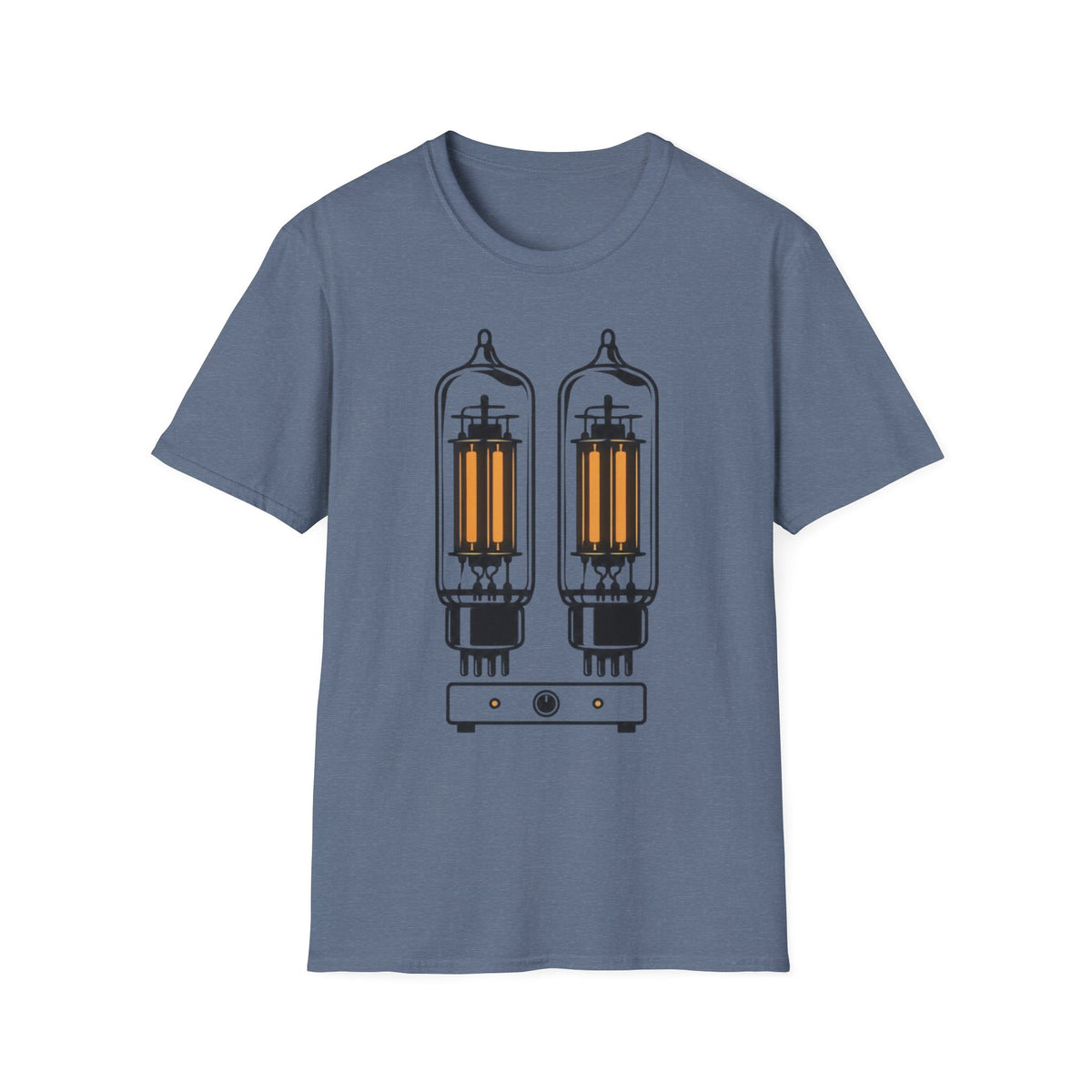 Glowing Tube Amp T-Shirt — Vacuum Tube Tone Tee for Guitarists