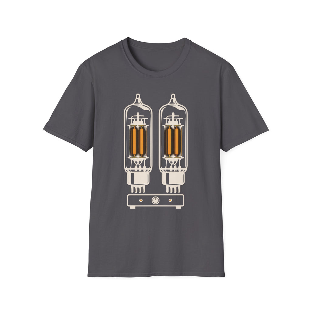 Glowing Tube Amp T-Shirt — Vacuum Tube Tone Tee for Guitarists