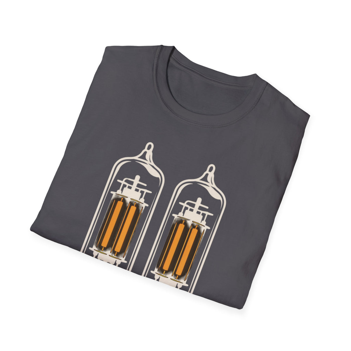 Glowing Tube Amp T-Shirt — Vacuum Tube Tone Tee for Guitarists