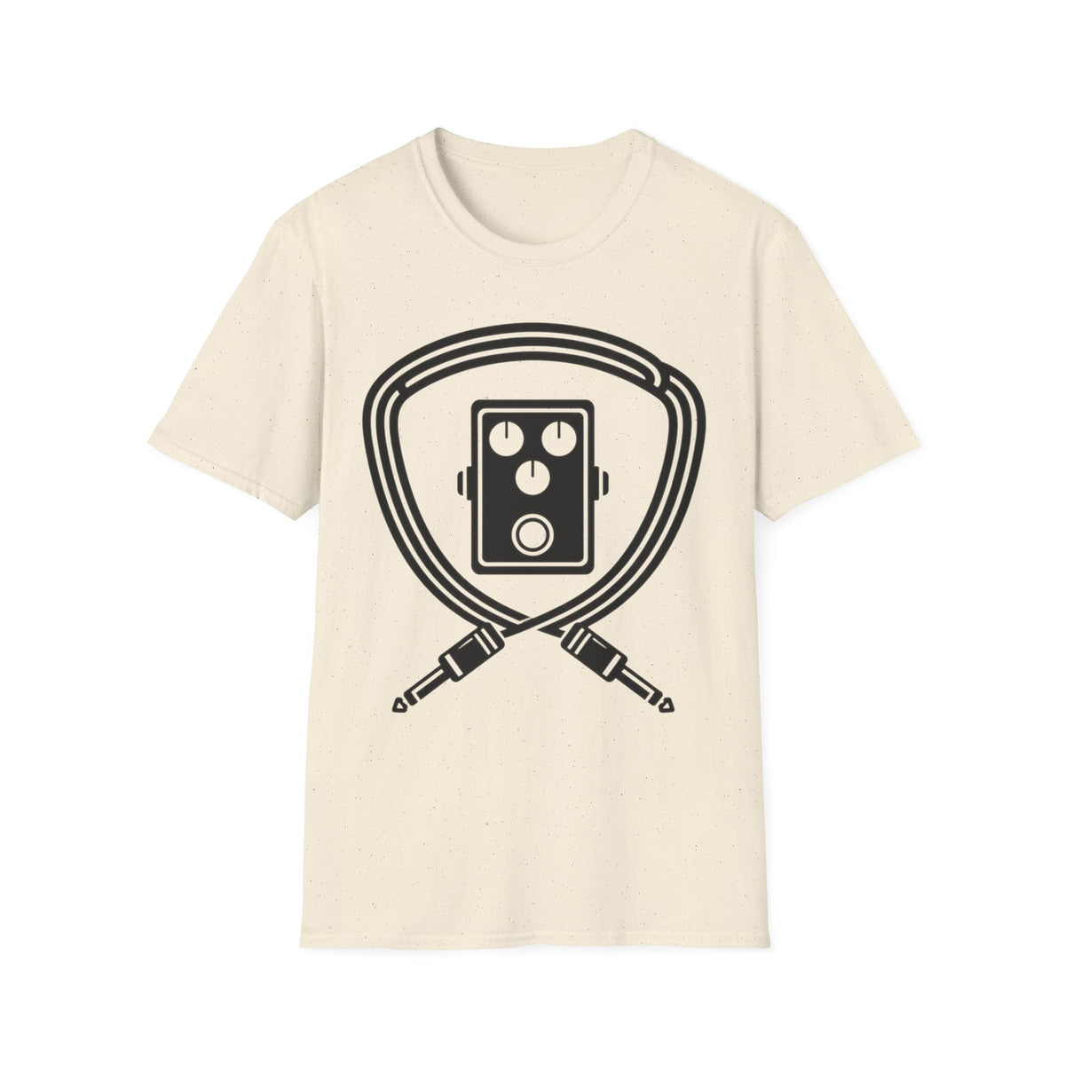 Pedal and Patch Cables T-Shirt — Guitar Pick Shield Tee
