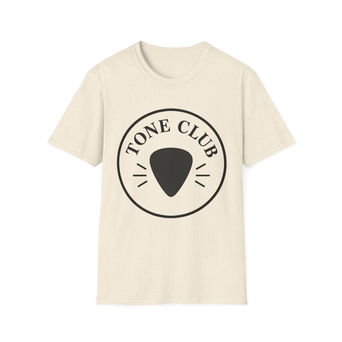 Tone Club T-Shirt — Guitar Pick Emblem Tee for Guitarists