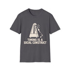 Timing Is A Social Construct T-Shirt — Cracked Metronome Tee