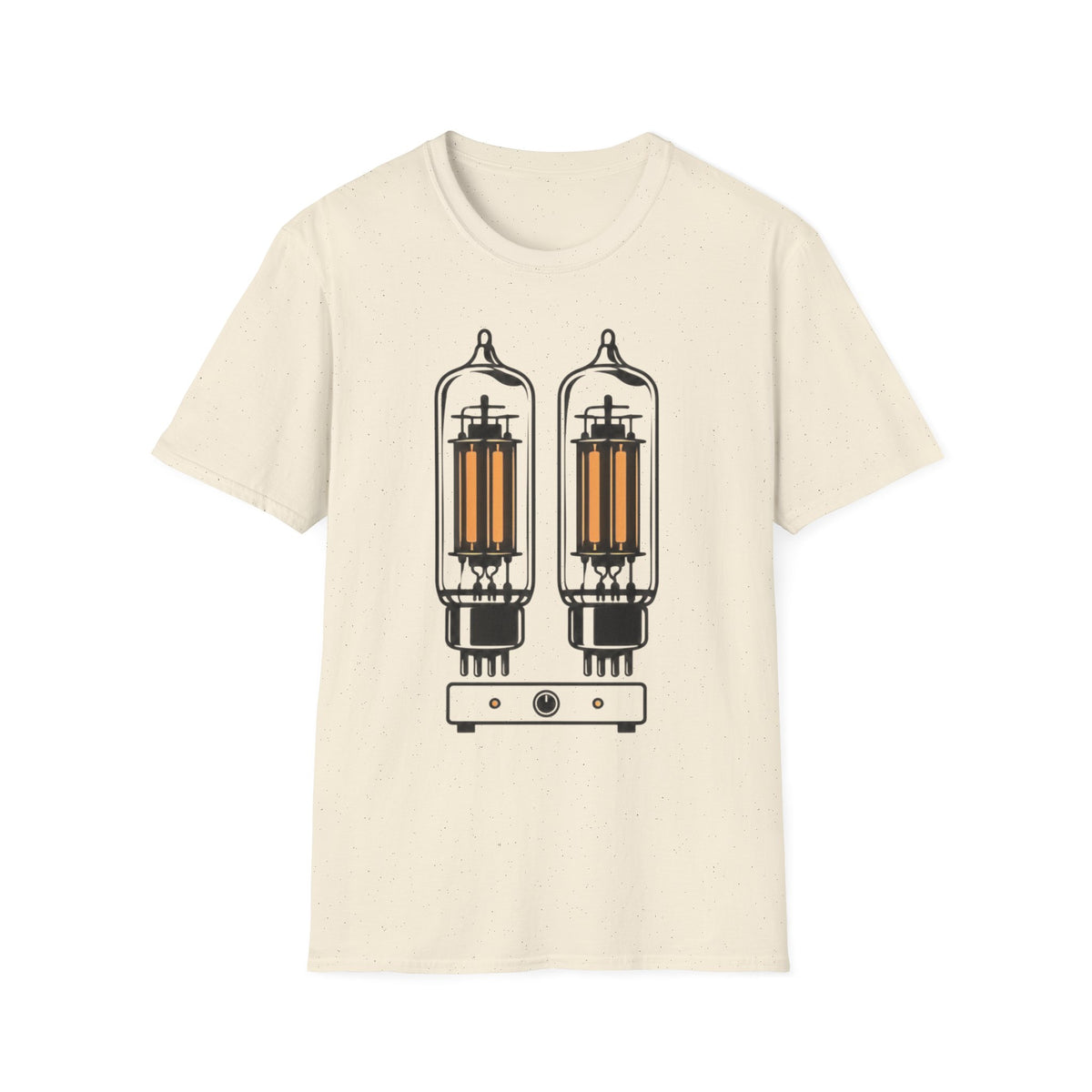 Glowing Tube Amp T-Shirt — Vacuum Tube Tone Tee for Guitarists