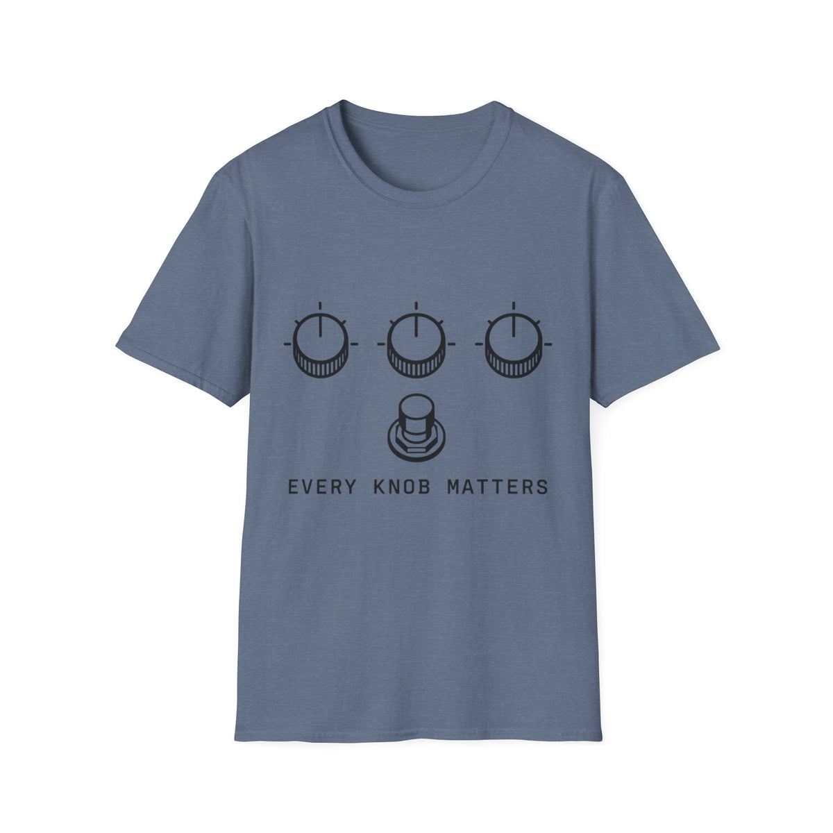 Every Knob Matters T-Shirt — Pedal Knobs and Footswitch Tee
