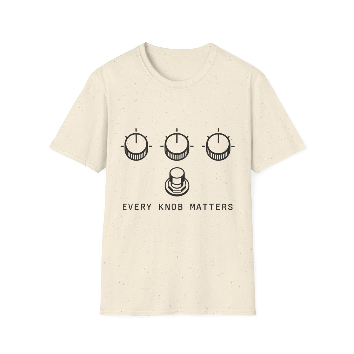 Every Knob Matters T-Shirt — Pedal Knobs and Footswitch Tee