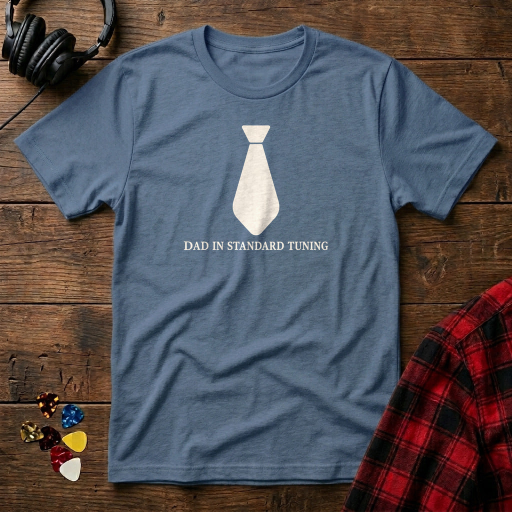 Dad in Standard Tuning T-Shirt - Heather Indigo