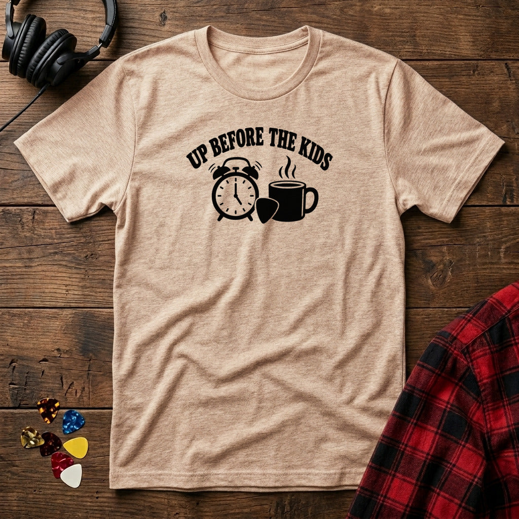 Up Before the Kids T-Shirt - Natural