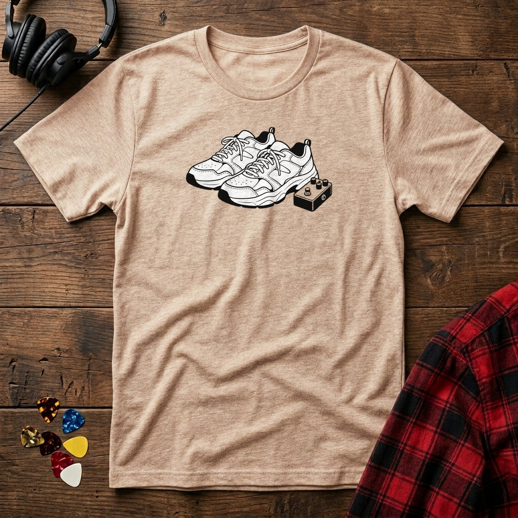Dad Sneakers and Pedal T-Shirt - Natural