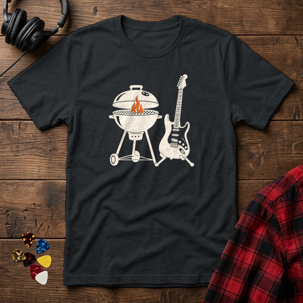 Grill and Guitar T-Shirt - Black