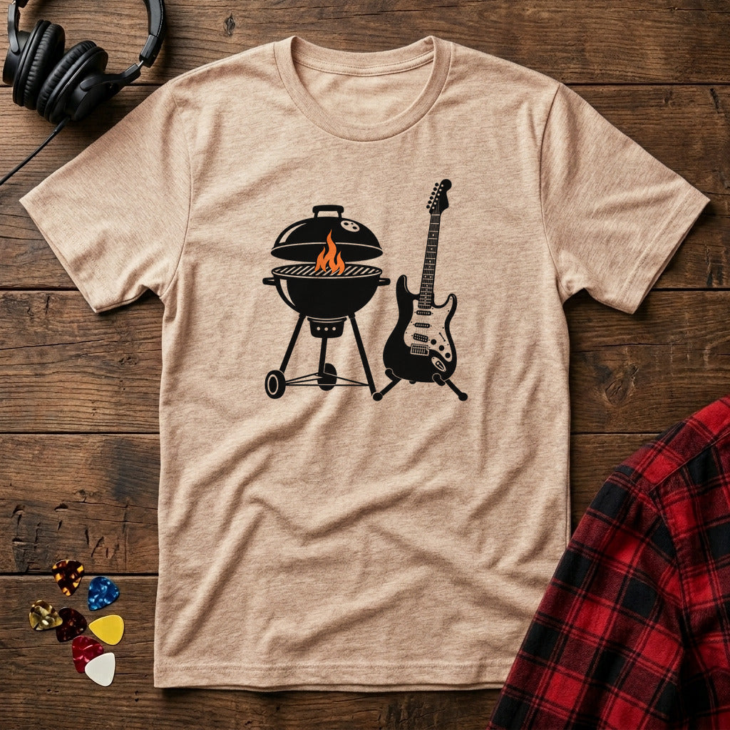Grill and Guitar T-Shirt - Natural
