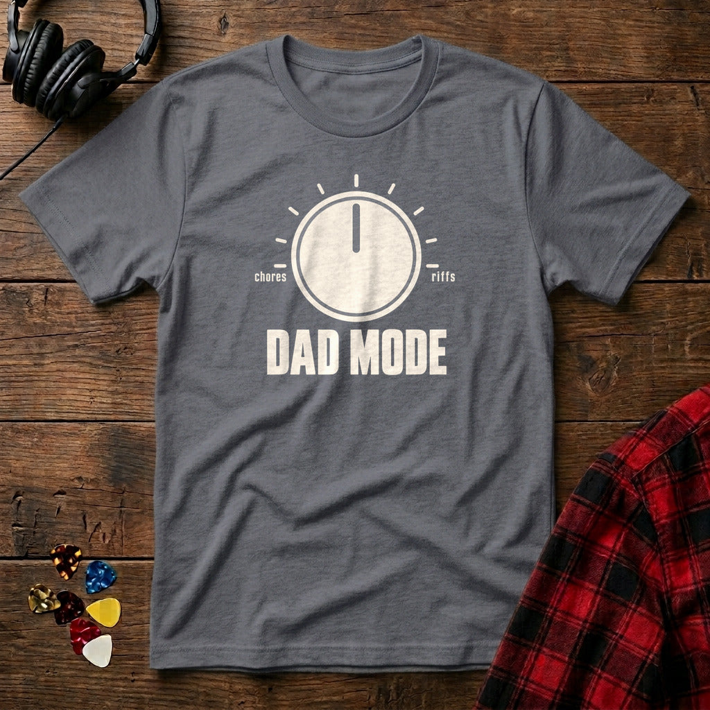 Dad Mode Knob T-Shirt - Charcoal