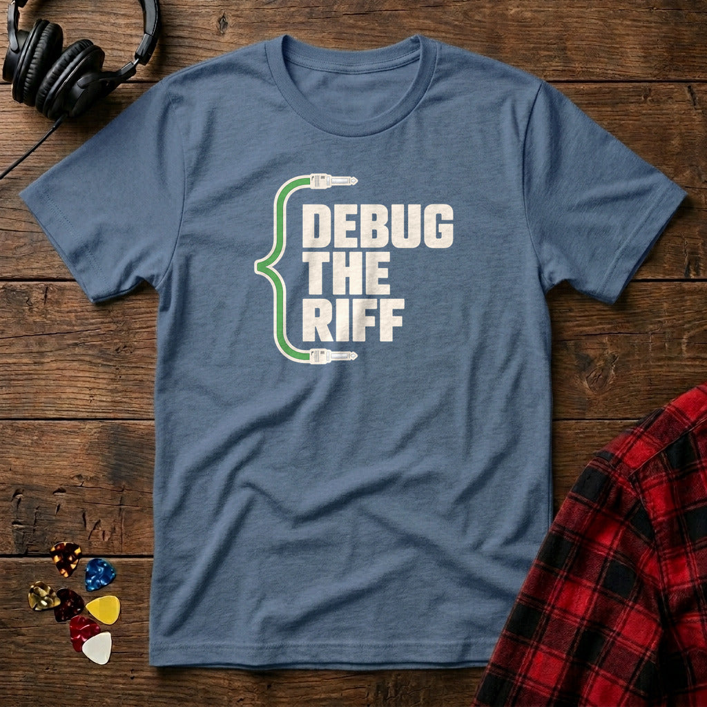Debug the Riff T-Shirt - Heather Indigo
