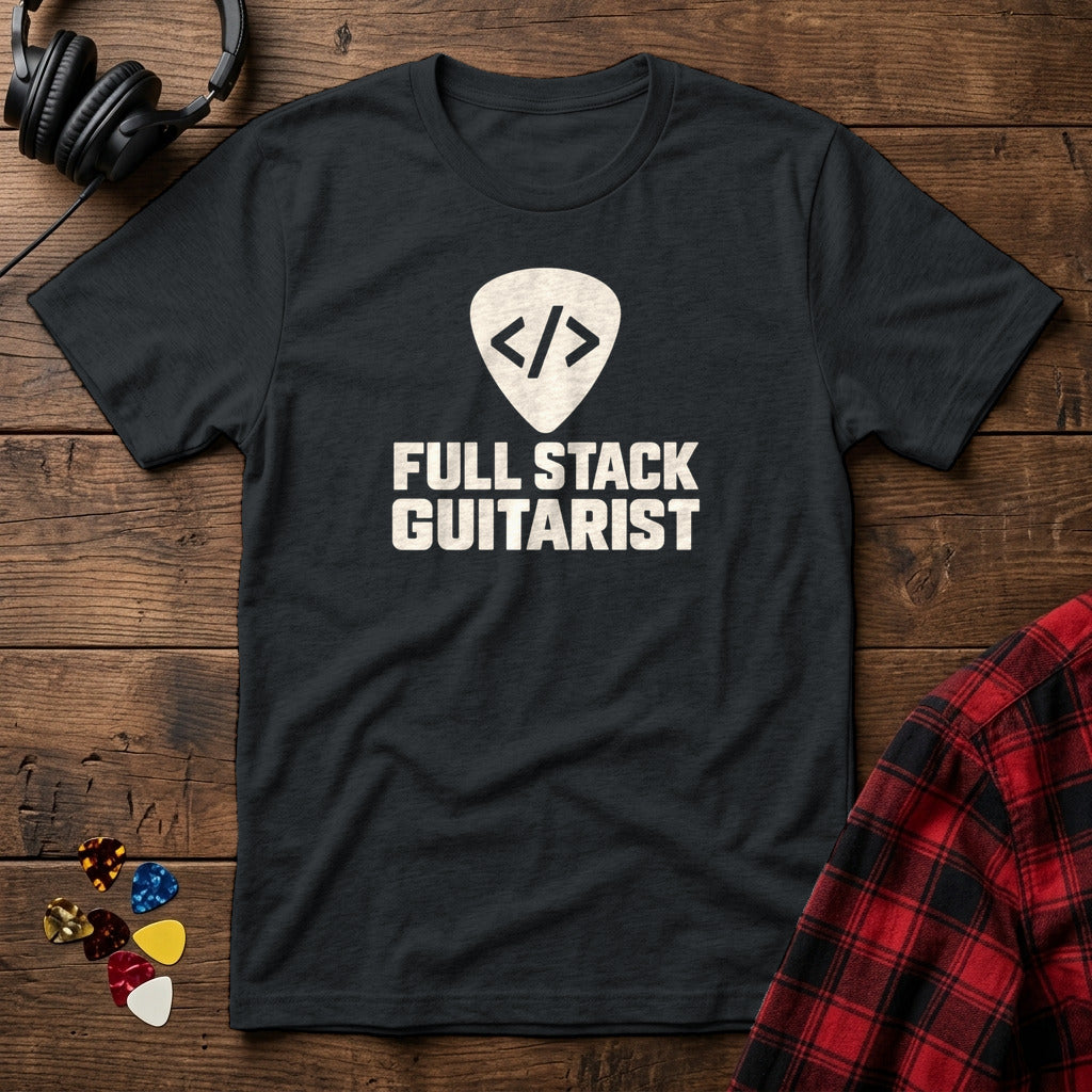 Full Stack Guitarist T-Shirt - Black