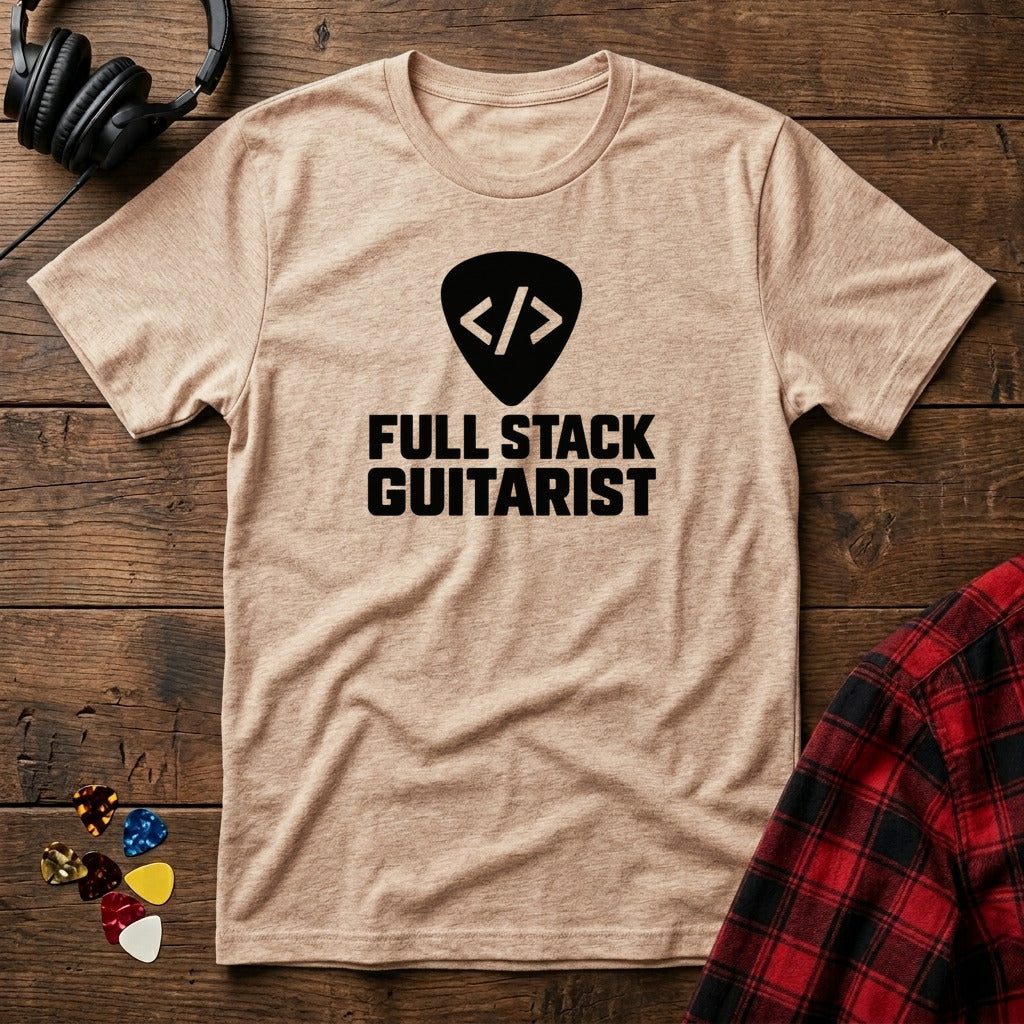 Full Stack Guitarist T-Shirt - Natural