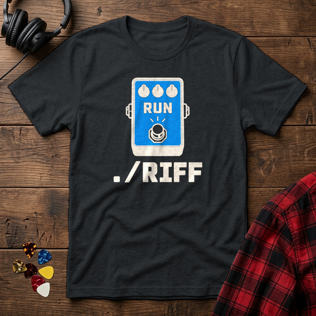 Dot Slash Riff T-Shirt - Black