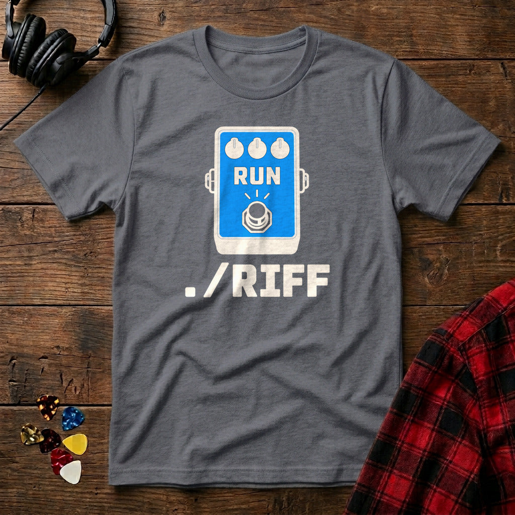 Dot Slash Riff T-Shirt - Charcoal