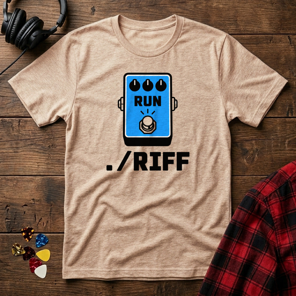 Dot Slash Riff T-Shirt - Natural