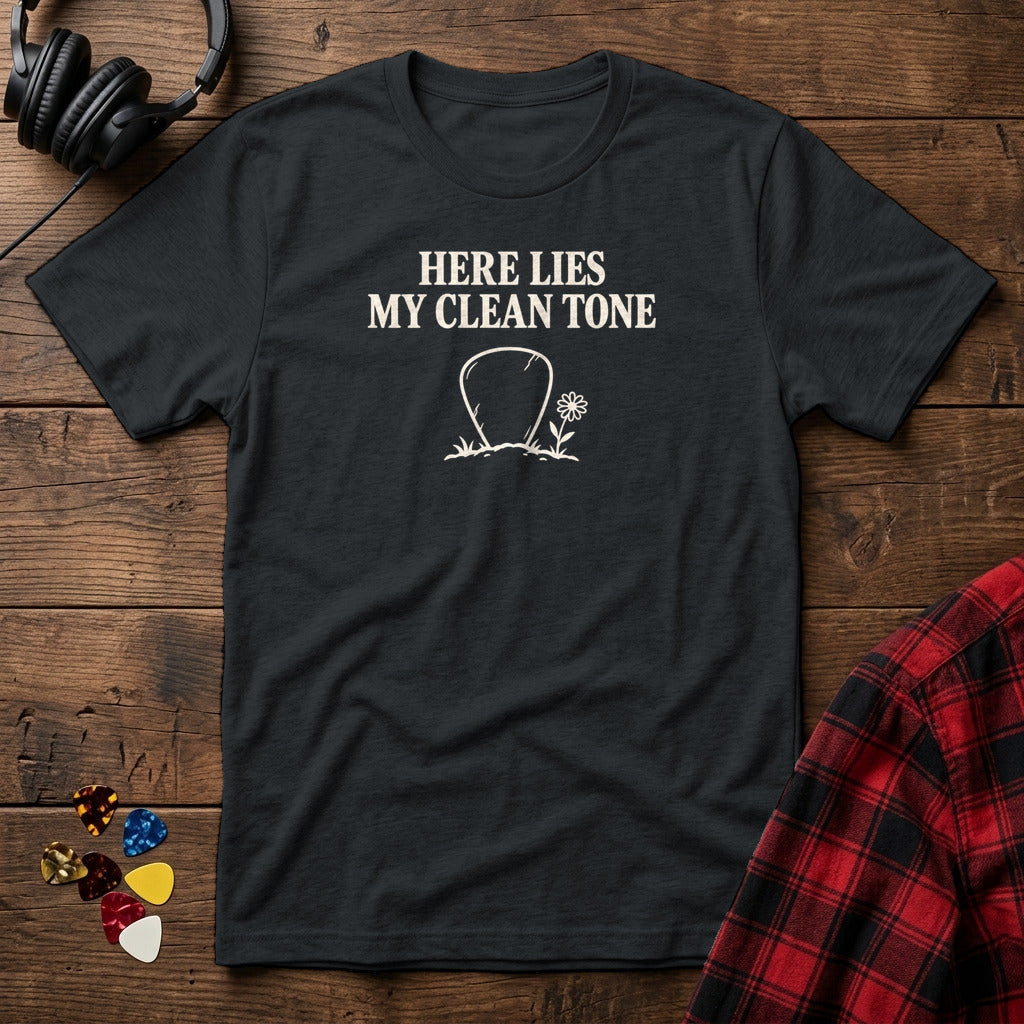 Here Lies My Clean Tone T-Shirt - Black