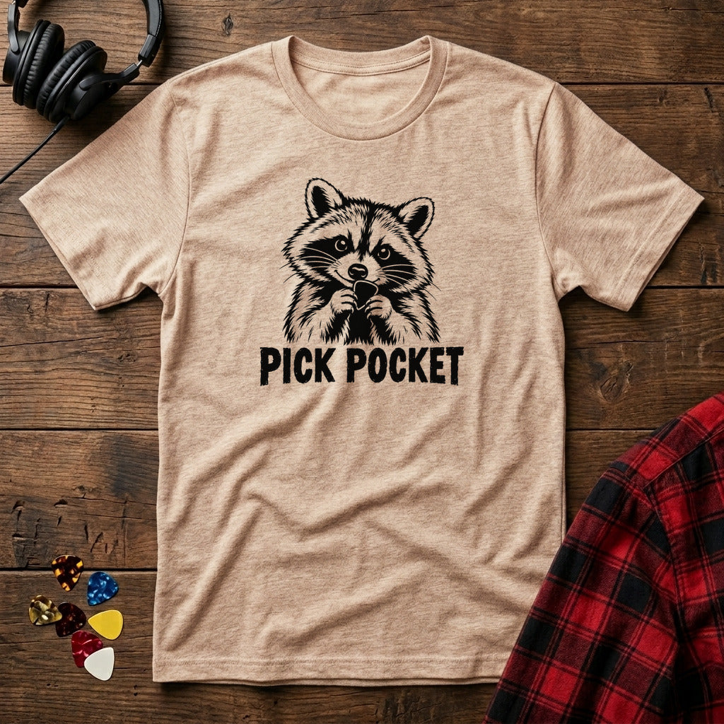 Pick Pocket Raccoon T-Shirt - Natural