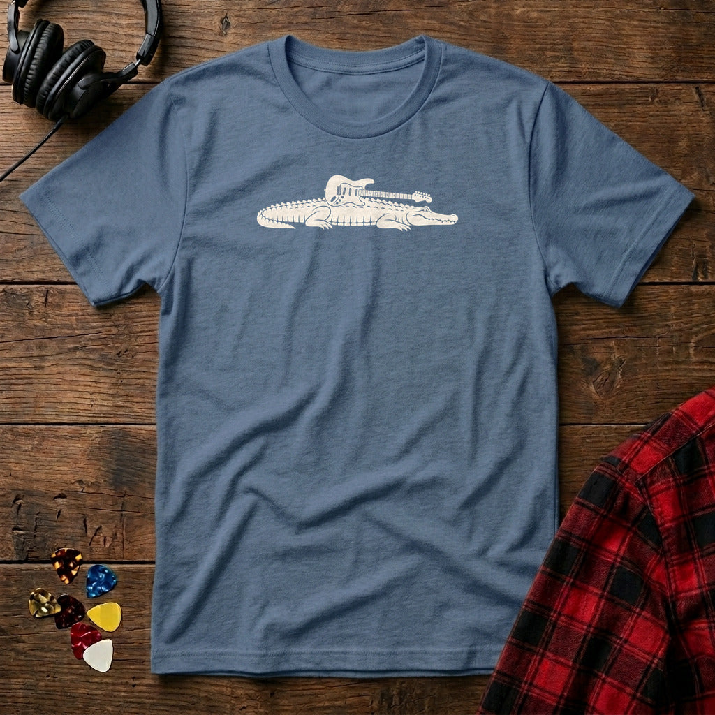 Gator Electric Guitar T-Shirt - Heather Indigo