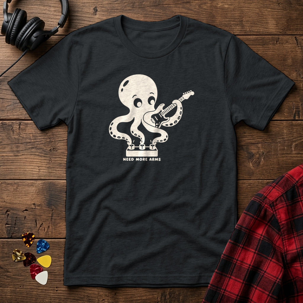 Need More Arms Octopus T-Shirt - Black