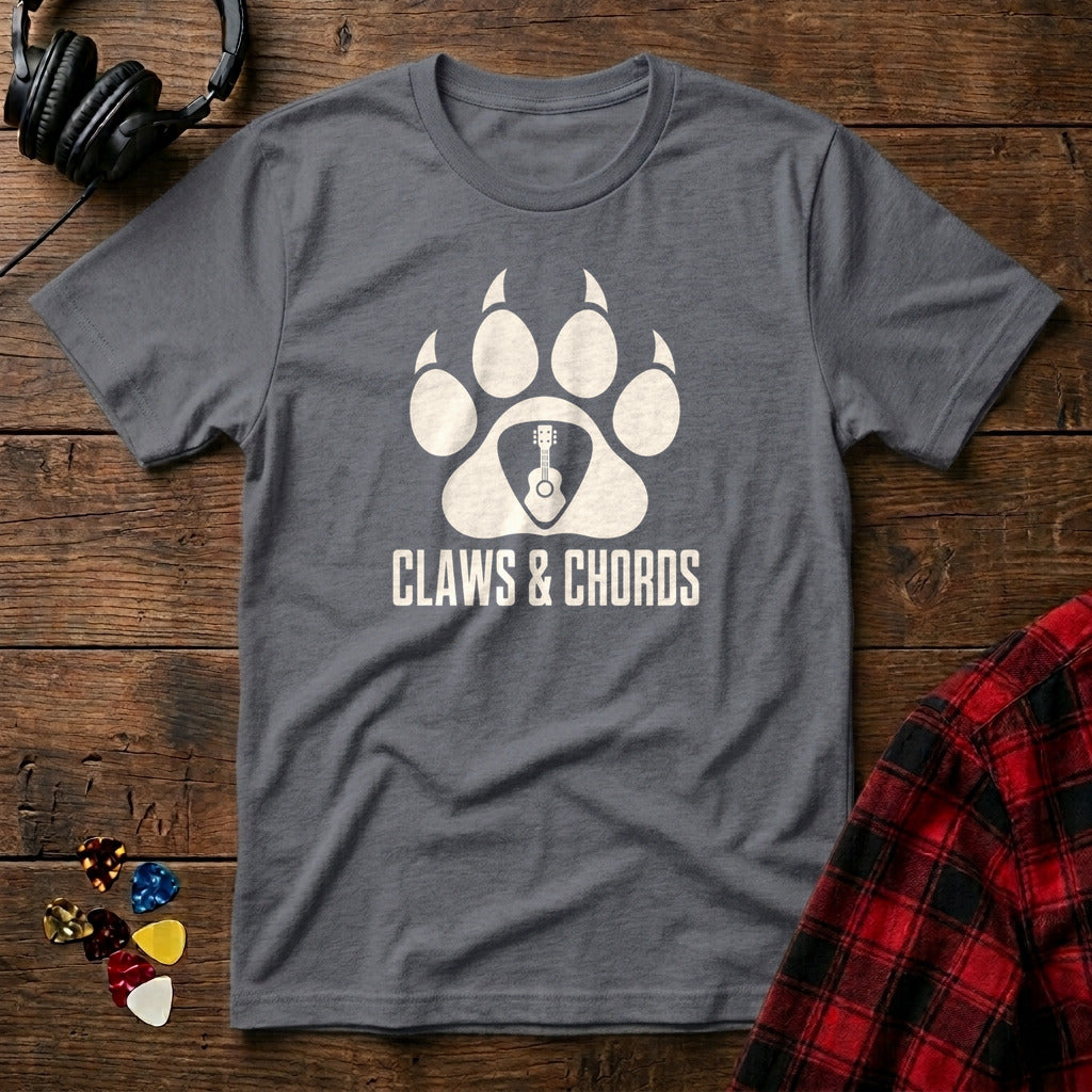 Claws and Chords T-Shirt - Charcoal
