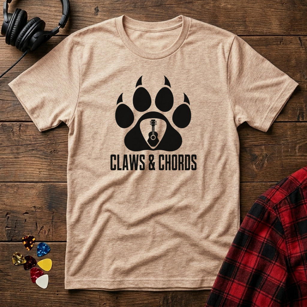 Claws and Chords T-Shirt - Natural