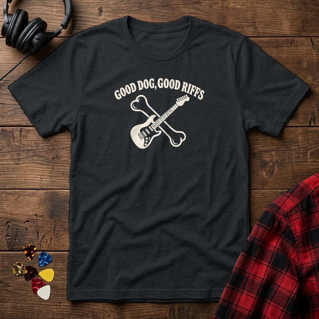 Good Dog, Good Riffs T-Shirt - Black