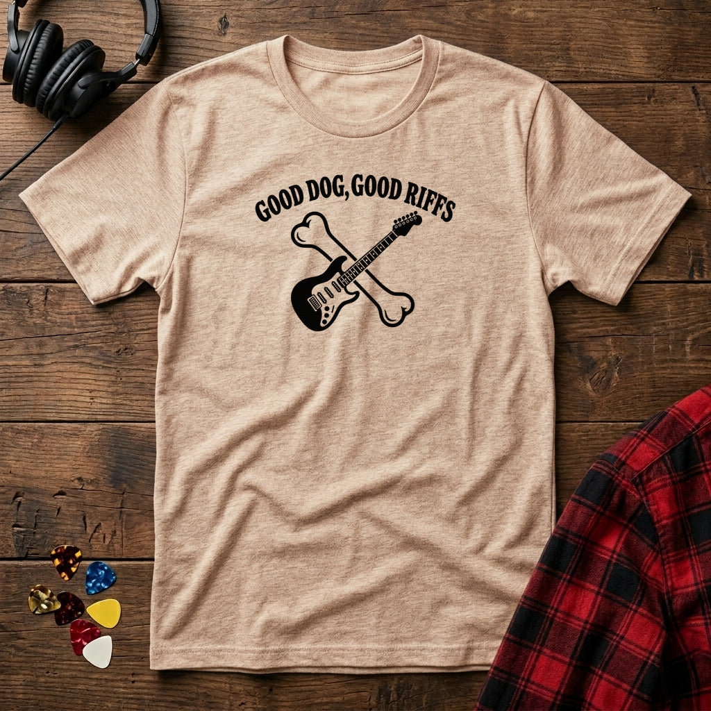 Good Dog, Good Riffs T-Shirt - Natural