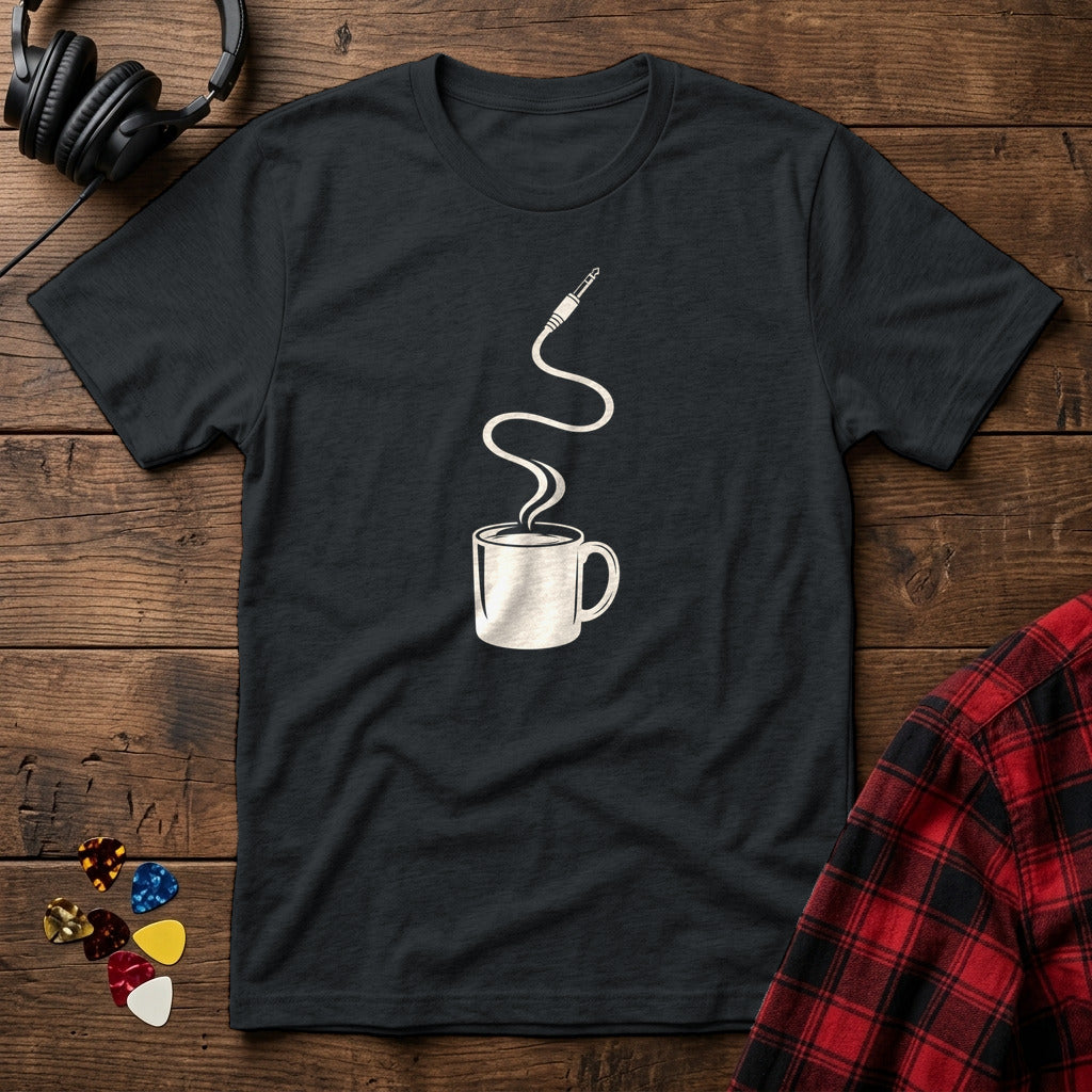 Cable and Coffee T-Shirt - Black