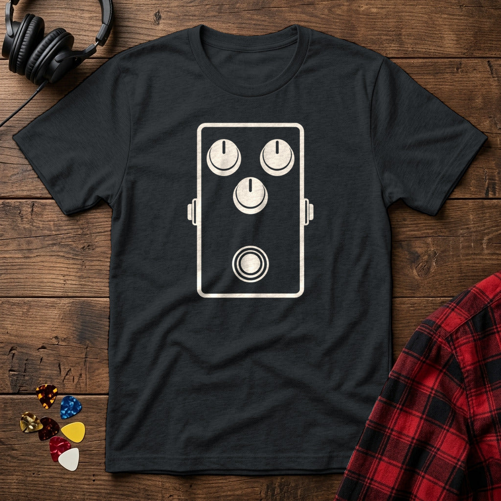 Three Knob Pedal T-Shirt - Black