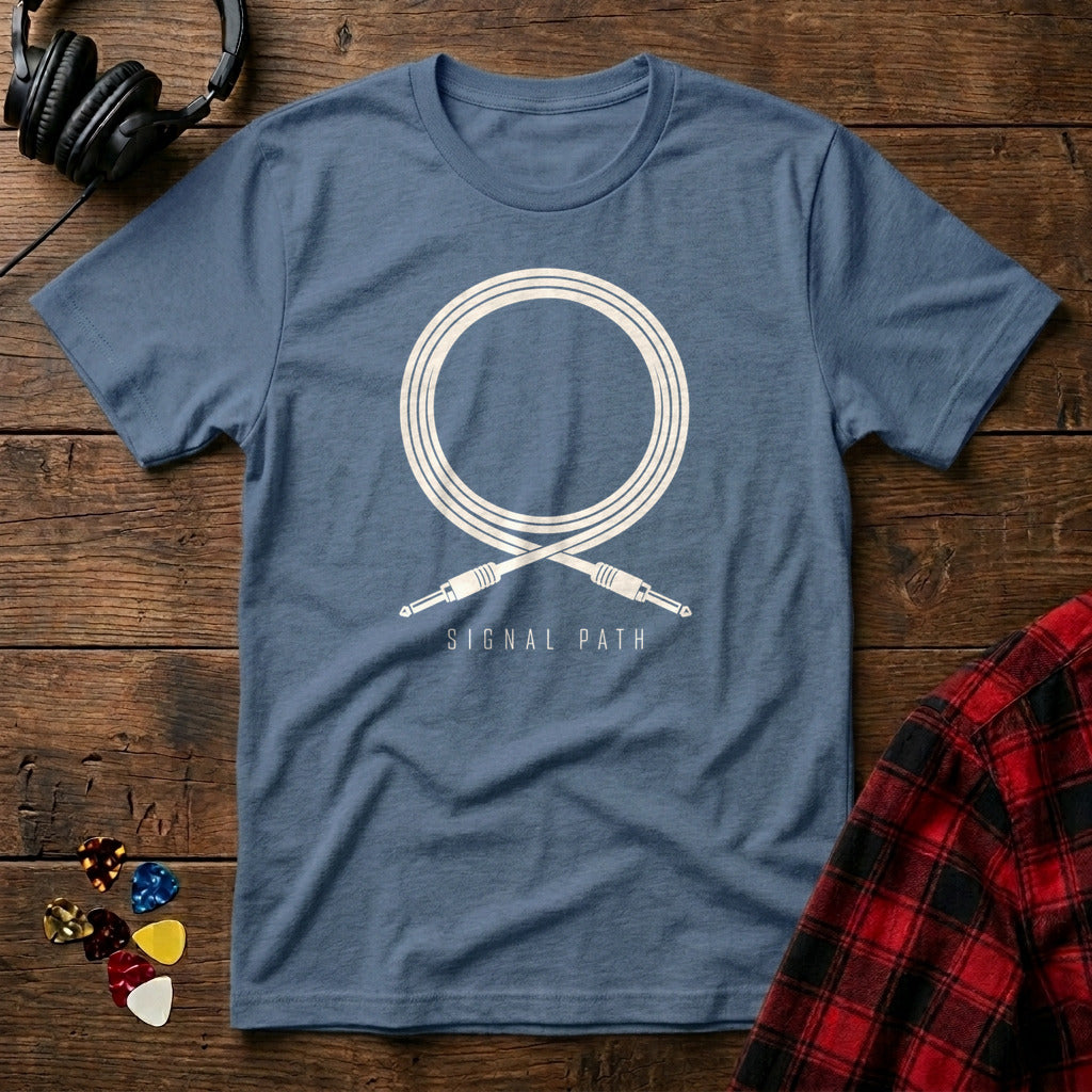Signal Path T-Shirt - Heather Indigo
