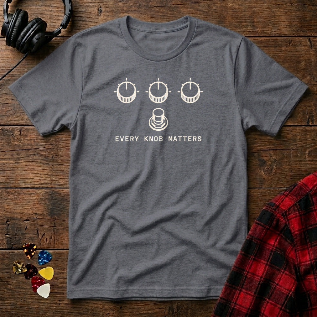 Every Knob Matters T-Shirt - Charcoal