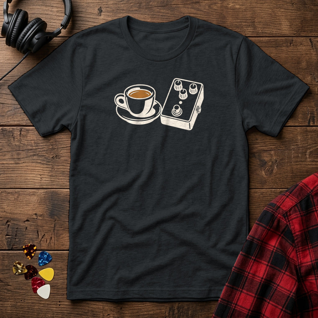 Espresso and Pedal T-Shirt - Black