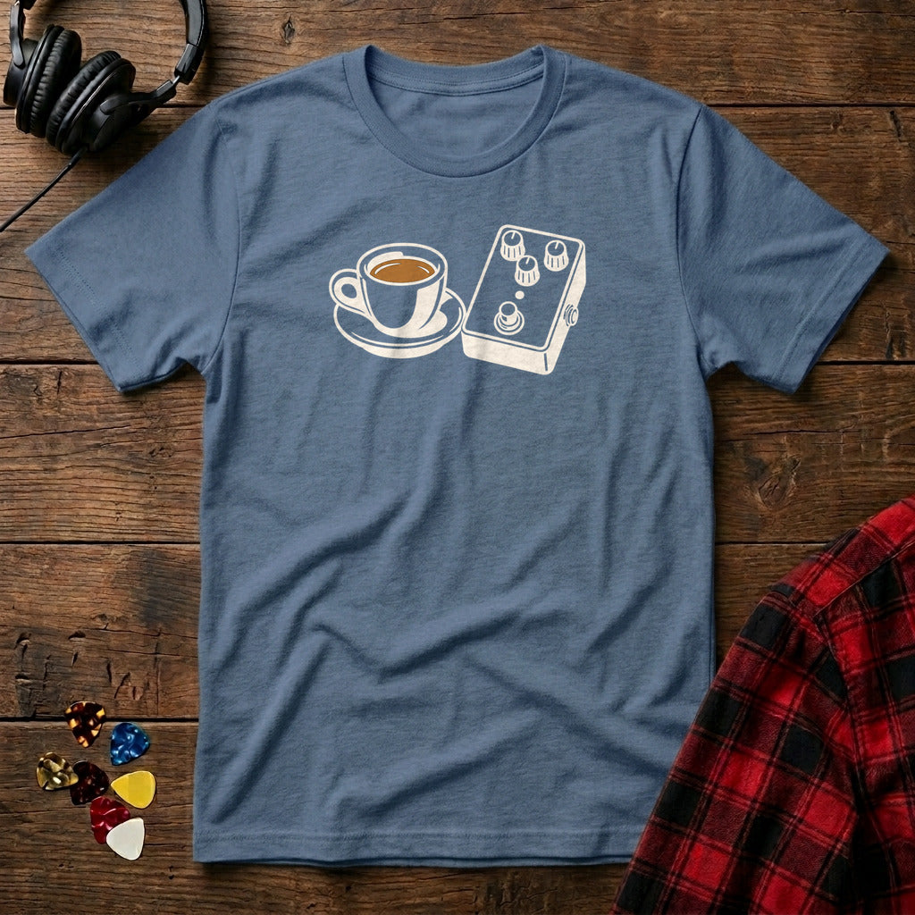 Espresso and Pedal T-Shirt - Heather Indigo
